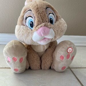 Disney Primark Bambi Thumper Miss Bunny Plush Rabbit Bunny Light Up Nose